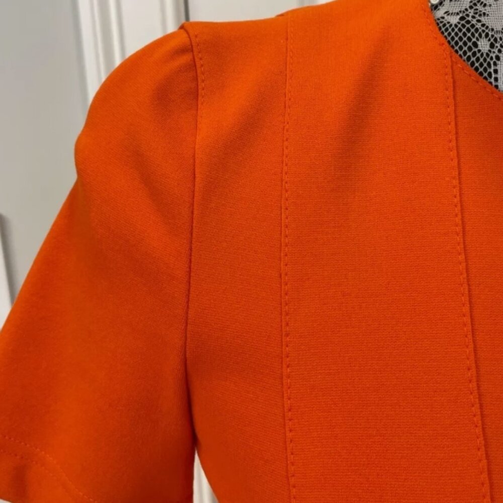 Akris Punto Bold Orange Midi Dress - Picture 12 of 15